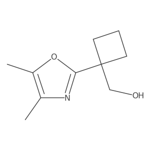 [1-(Dimethyl-1,3-oxazol-2-yl)cyclobutyl]methanol结构式