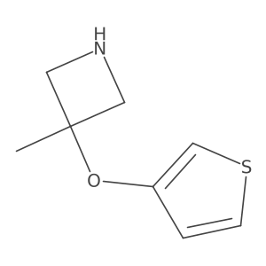 3-Methyl-3-(thiophen-3-yloxy)azetidine结构式