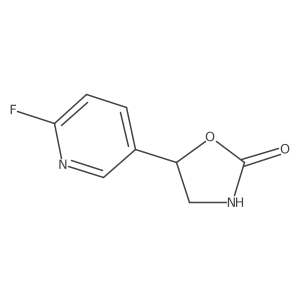 5-(6-Fluoropyridin-3-yl)-1,3-oxazolidin-2-one Structure