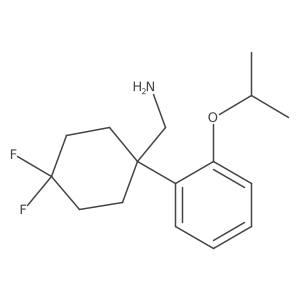 {4,4-Difluoro-1-[2-(propan-2-yloxy)phenyl]cyclohexyl}methanamine Structure