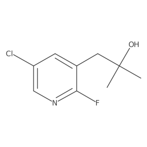 1-(5-Chloro-2-fluoropyridin-3-yl)-2-methylpropan-2-ol Structure