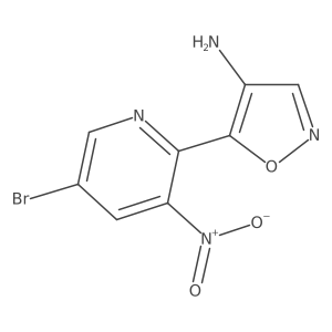 5-(5-Bromo-3-nitropyridin-2-yl)-1,2-oxazol-4-amine结构式