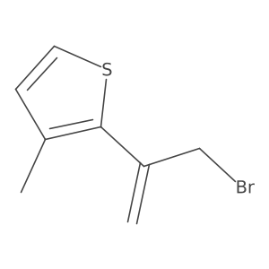 2-(3-Bromoprop-1-en-2-yl)-3-methylthiophene结构式