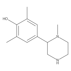 2,6-Dimethyl-4-(1-methylpiperazin-2-yl)phenol结构式