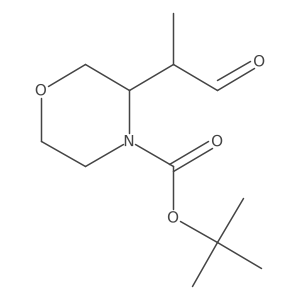 Tert-butyl 3-(1-oxopropan-2-yl)morpholine-4-carboxylate Structure