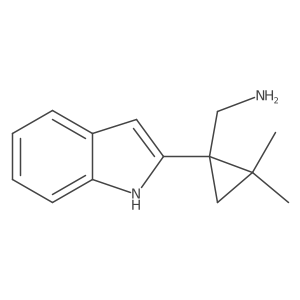 [1-(1H-indol-2-yl)-2,2-dimethylcyclopropyl]methanamine Structure