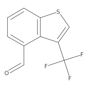 3-(Trifluoromethyl)-1-benzothiophene-4-carbaldehyde Structure