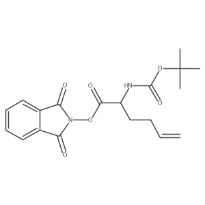 1,3-dioxo-2,3-dihydro-1H-isoindol-2-yl 2-{[(tert-butoxy)carbonyl]amino}hex-5-enoate Structure