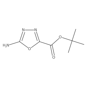 Tert-butyl 5-amino-1,3,4-oxadiazole-2-carboxylate结构式