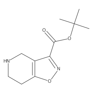 tert-butyl 4H,5H,6H,7H-[1,2]oxazolo[4,5-c]pyridine-3-carboxylate结构式