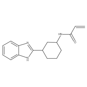 N-[3-(1H-Benzimidazol-2-yl)cyclohexyl]prop-2-enamide结构式