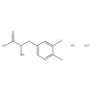 2-Amino-3-(5,6-dichloropyridin-3-yl)propanoic acid;dihydrochloride Structure