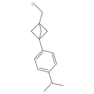 4-[3-(Chloromethyl)-1-bicyclo[1.1.1]pentanyl]-N,N-dimethylaniline Structure
