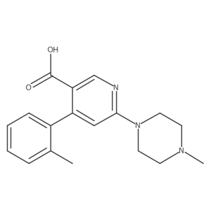 6-(4-Methyl-1-piperazinyl)-4-(o-tolyl)nicotinic Acid Structure