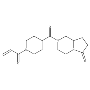 2-[1-(Prop-2-enoyl)piperidine-4-carbonyl]-octahydropyrrolo[1,2-a]pyrazin-6-one Structure