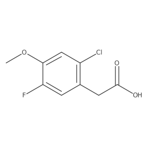 2-(2-Chloro-5-fluoro-4-methoxyphenyl)acetic acid结构式