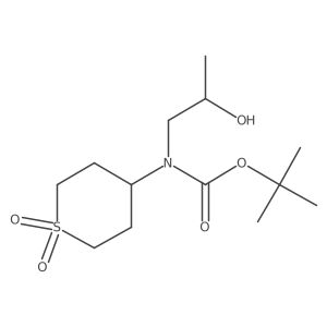 tert-butyl N-(1,1-dioxo-1lambda6-thian-4-yl)-N-(2-hydroxypropyl)carbamate Structure