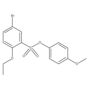 4-Methoxyphenyl 5-bromo-2-ethoxybenzene-1-sulfonate Structure