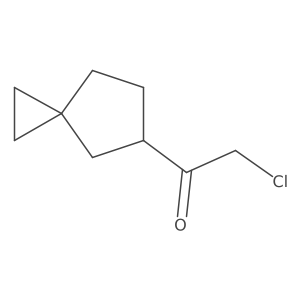 2-Chloro-1-spiro[2.4]heptan-6-ylethanone Structure
