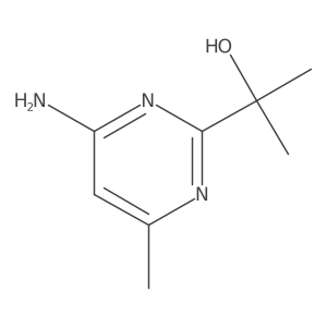 2-(4-Amino-6-methylpyrimidin-2-yl)propan-2-ol结构式