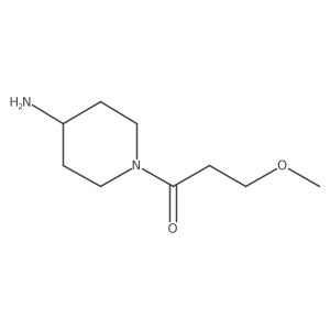 1-(4-Aminopiperidin-1-yl)-3-methoxypropan-1-one结构式