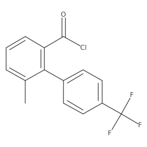 6-Methyl-4'-trifluoromethylbiphenyl-2-carboxylic acid chloride结构式