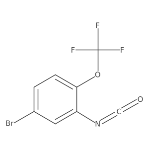 4-Bromo-2-isocyanato-1-(trifluoromethoxy)benzene结构式
