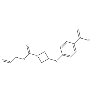 4-({1-[(Prop-2-en-1-yloxy)carbonyl]azetidin-3-yl}oxy)benzoic acid Structure