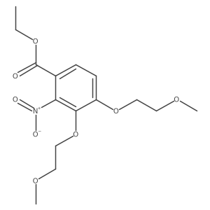 Ethyl 3,4-bis(2-methoxyethoxy)-2-nitrobenzoate Structure