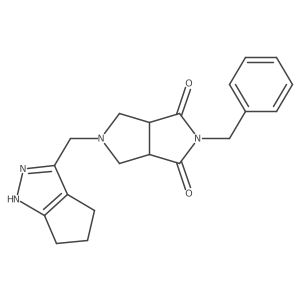2-benzyl-5-({1H,4H,5H,6H-cyclopenta[c]pyrazol-3-yl}methyl)-octahydropyrrolo[3,4-c]pyrrole-1,3-dione Structure