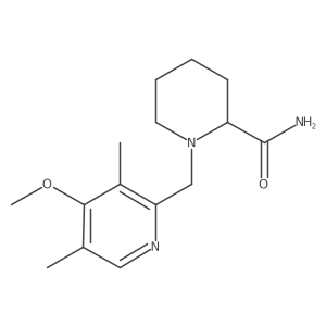 1-[(4-Methoxy-3,5-dimethylpyridin-2-yl)methyl]piperidine-2-carboxamide结构式