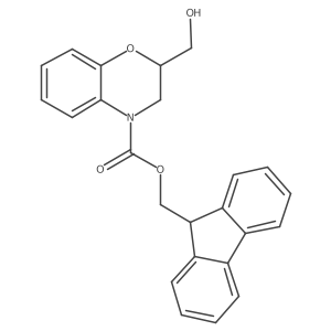 (9H-fluoren-9-yl)methyl 2-(hydroxymethyl)-3,4-dihydro-2H-1,4-benzoxazine-4-carboxylate Structure