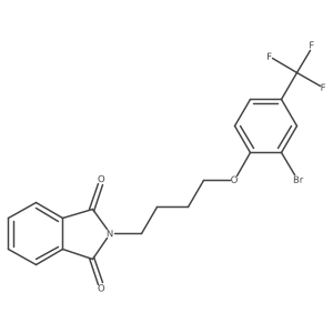 2-(4-(2-Bromo-4-(trifluoromethyl)phenoxy)butyl)isoindoline-1,3-dione Structure