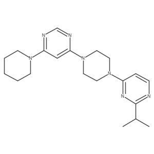 4-(Piperidin-1-yl)-6-{4-[2-(propan-2-yl)pyrimidin-4-yl]piperazin-1-yl}pyrimidine Structure
