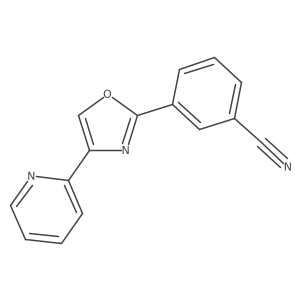 2-(3-Cyanophenyl)-4-(pyridin-2-yl)-1,3-oxazole Structure