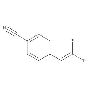 4-(2,2-Difluorovinyl)benzonitrile结构式