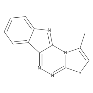 1-Methylthiazolo[2',3':3,4][1,2,4]triazino[5,6-b]indole Structure