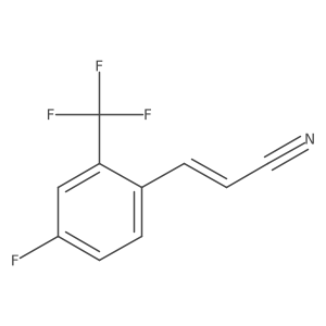 (e/z)-3-(2-(Trifluoromethyl)-4-fluorophenyl)-acrylonitrile Structure