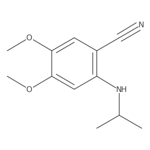 2-Isopropylamino-4,5-dimethoxy-benzonitrile结构式
