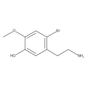 5-(2-Aminoethyl)-4-bromo-2-methoxyphenol Structure