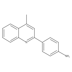 4-(4-Methyl-2-quinolinyl)benzenamine Structure