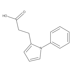 1-Phenyl-1H-pyrrole-2-propanoic acid结构式