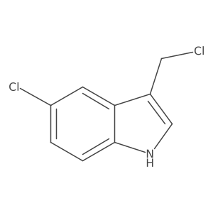 5-chloro-3-(chloromethyl)-1H-indole结构式