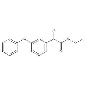 Ethyl 2-hydroxy-2-(3-phenoxyphenyl)acetate结构式