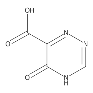 5-Oxo-2,5-dihydro-1,2,4-triazine-6-carboxylic acid结构式