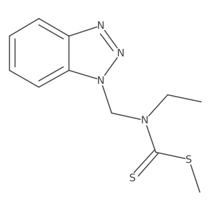 N-(1H-1,2,3-Benzotriazol-1-ylmethyl)-N-ethyl(methylsulfanyl)carbothioamide Structure