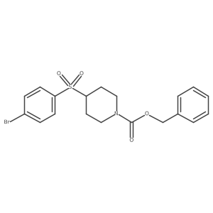 Benzyl 4-((4-bromophenyl)sulfonyl)piperidine-1-carboxylate Structure