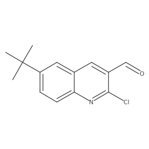 6-Tert-butyl-2-chloroquinoline-3-carbaldehyde Structure