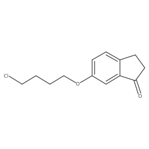 6-(4-chlorobutoxy)-2,3-dihydro-1H-inden-1-one Structure