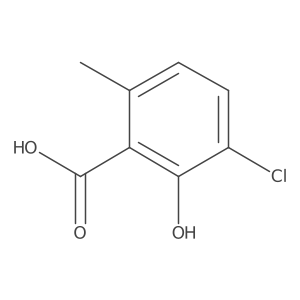 3-Chloro-2-hydroxy-6-methylbenzoic acid Structure